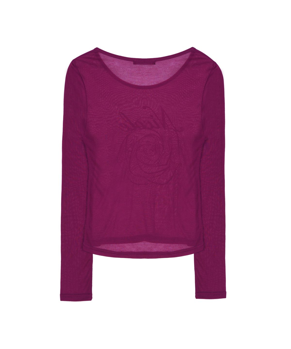 닉앤니콜(NICK&NICOLE) NICOLE ROSE LONG SLEEVE TOP_PLUM