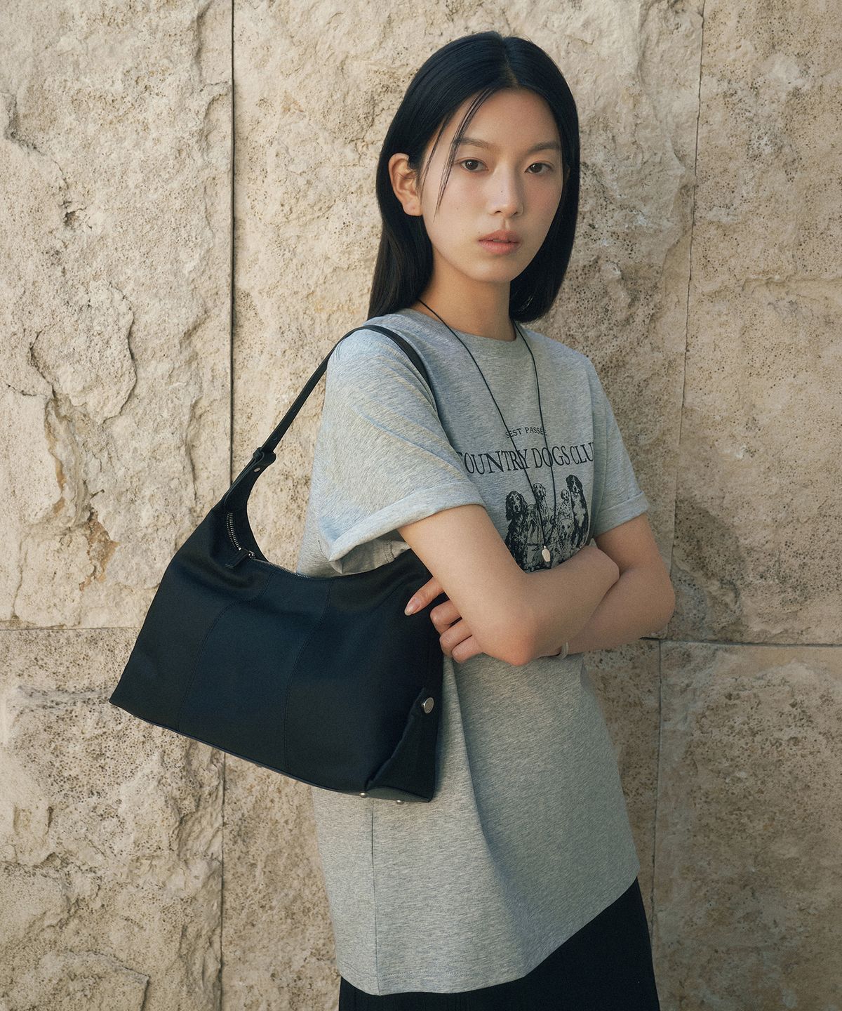 시야쥬(SIYAZU) SIAC3122 Mode Bag_Black