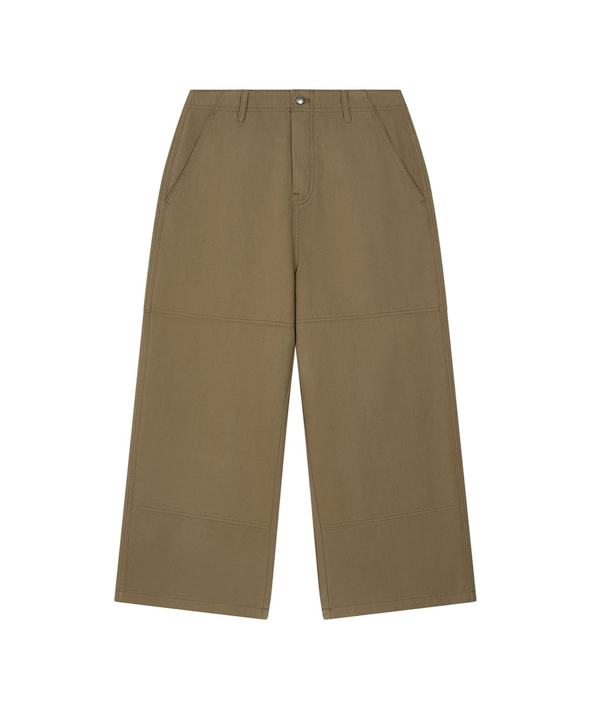로타입(ROUGHTYPE) Double-cut Cotton Pants - Olive