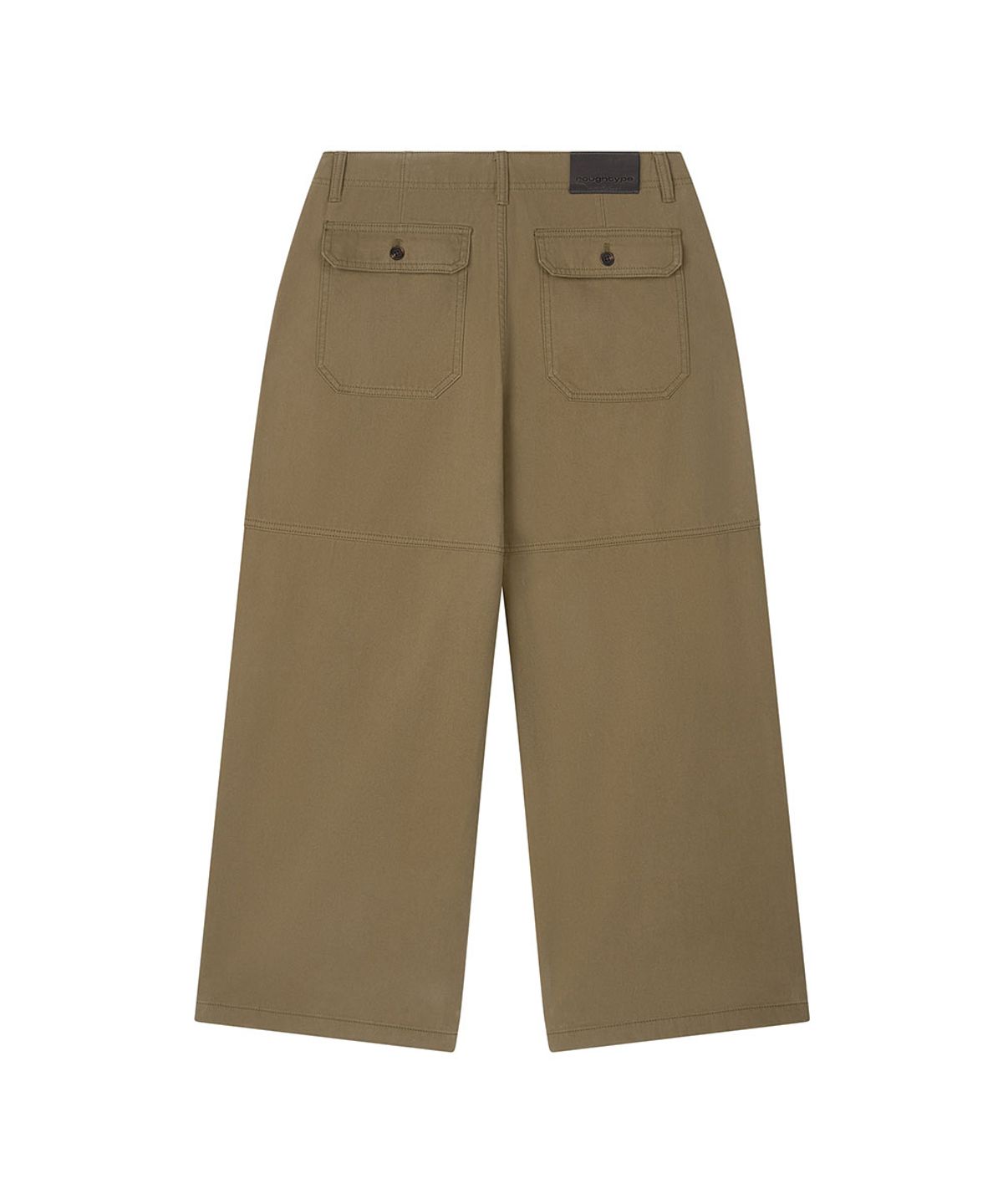 로타입(ROUGHTYPE) Double-cut Cotton Pants - Olive
