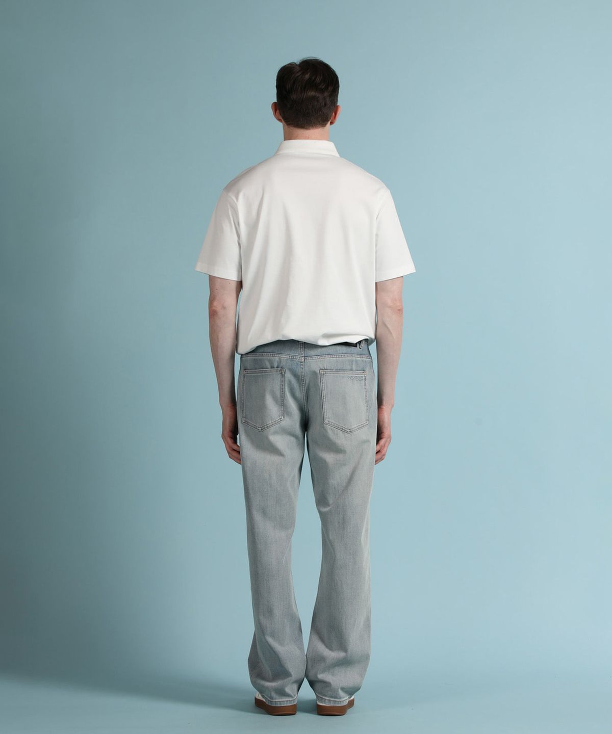 빠니깔레(PANICALE) 라이트블루 레귤러핏 데님 팬츠