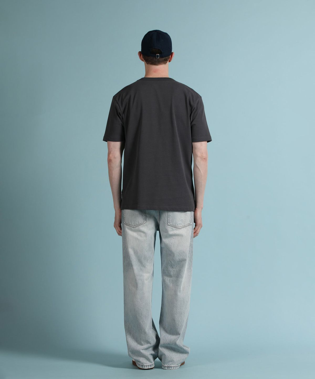 빠니깔레(PANICALE) 라이트블루 와이드핏 데님 팬츠
