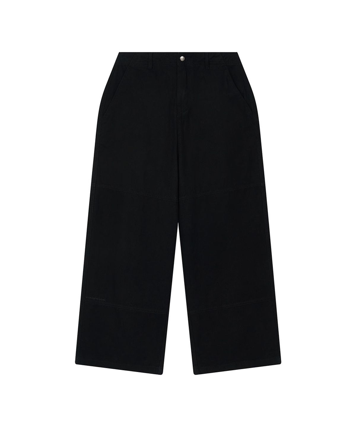 로타입(ROUGHTYPE) Double-cut Cotton Pants - Black