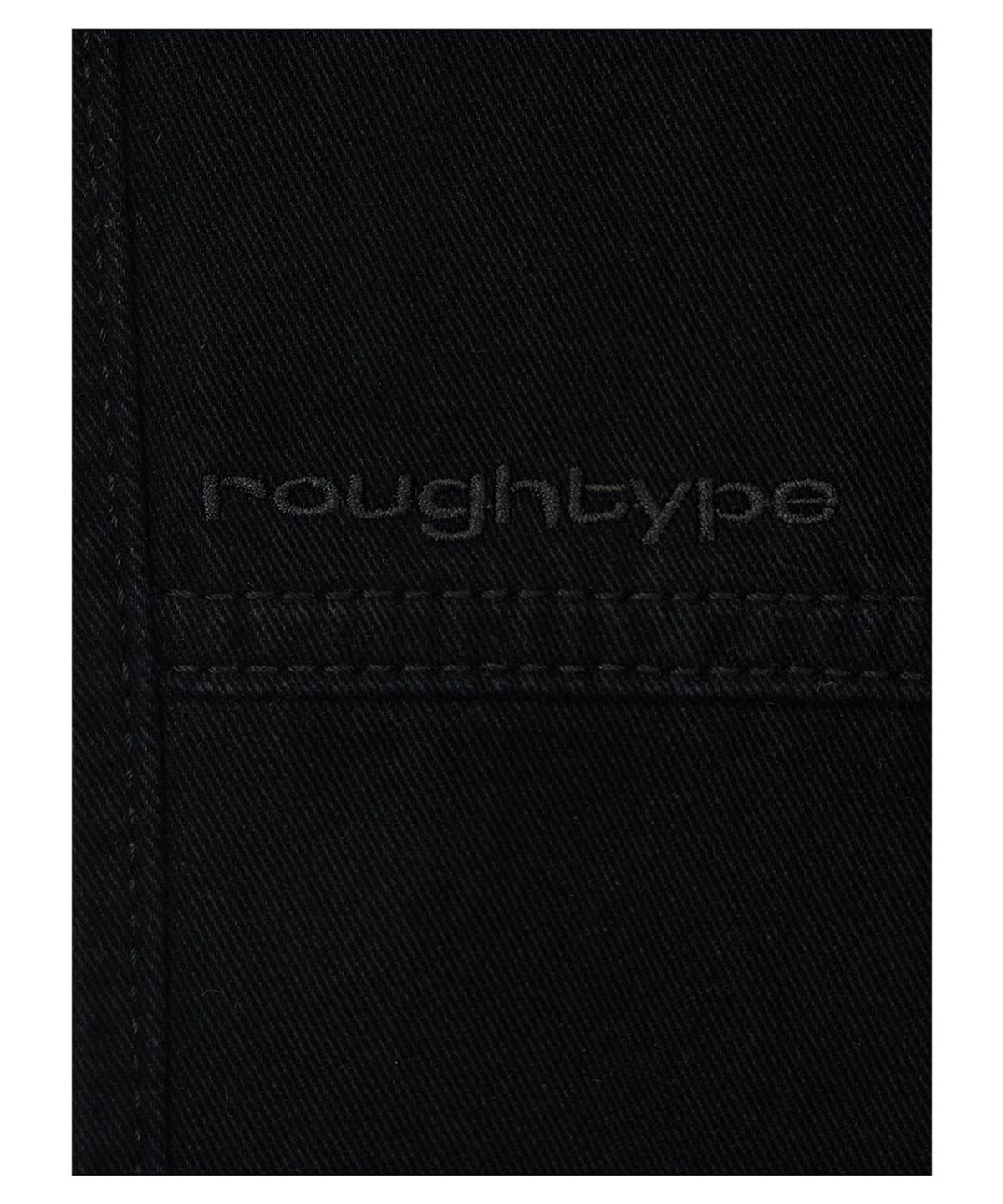 로타입(ROUGHTYPE) Double-cut Cotton Pants - Black