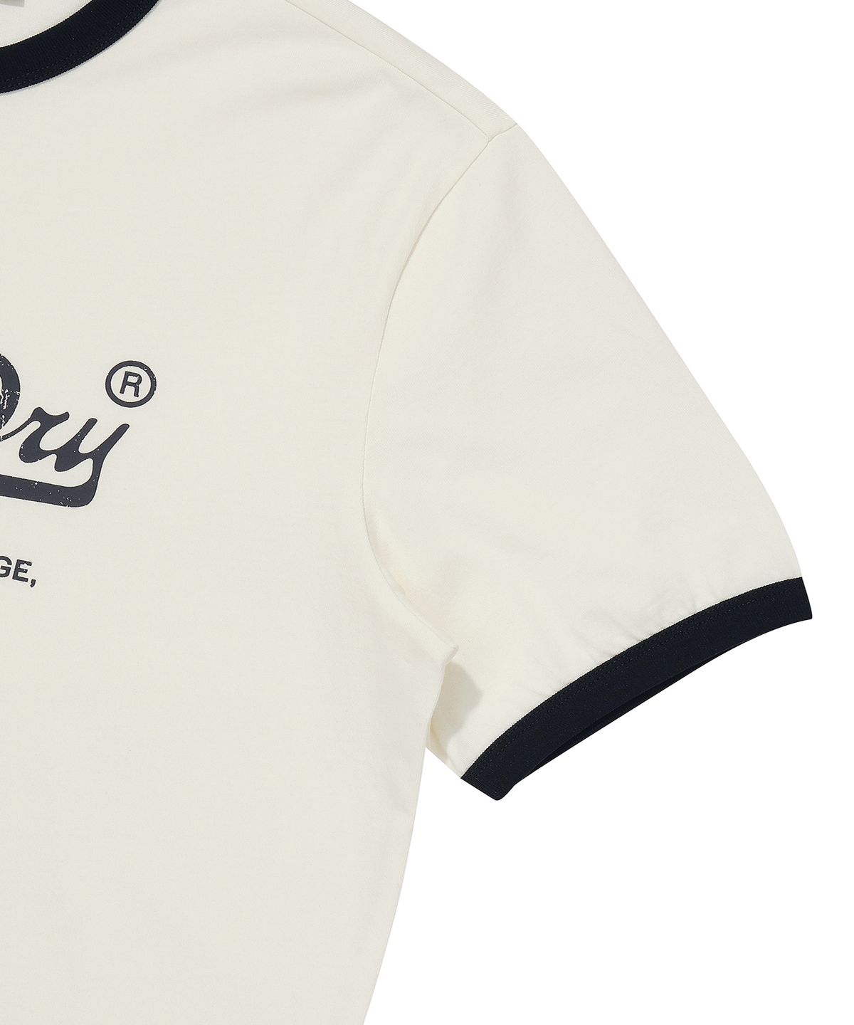 슈퍼드라이(SUPERDRY) 로고 링거 티셔츠 크림 SDUISCQ10CRM