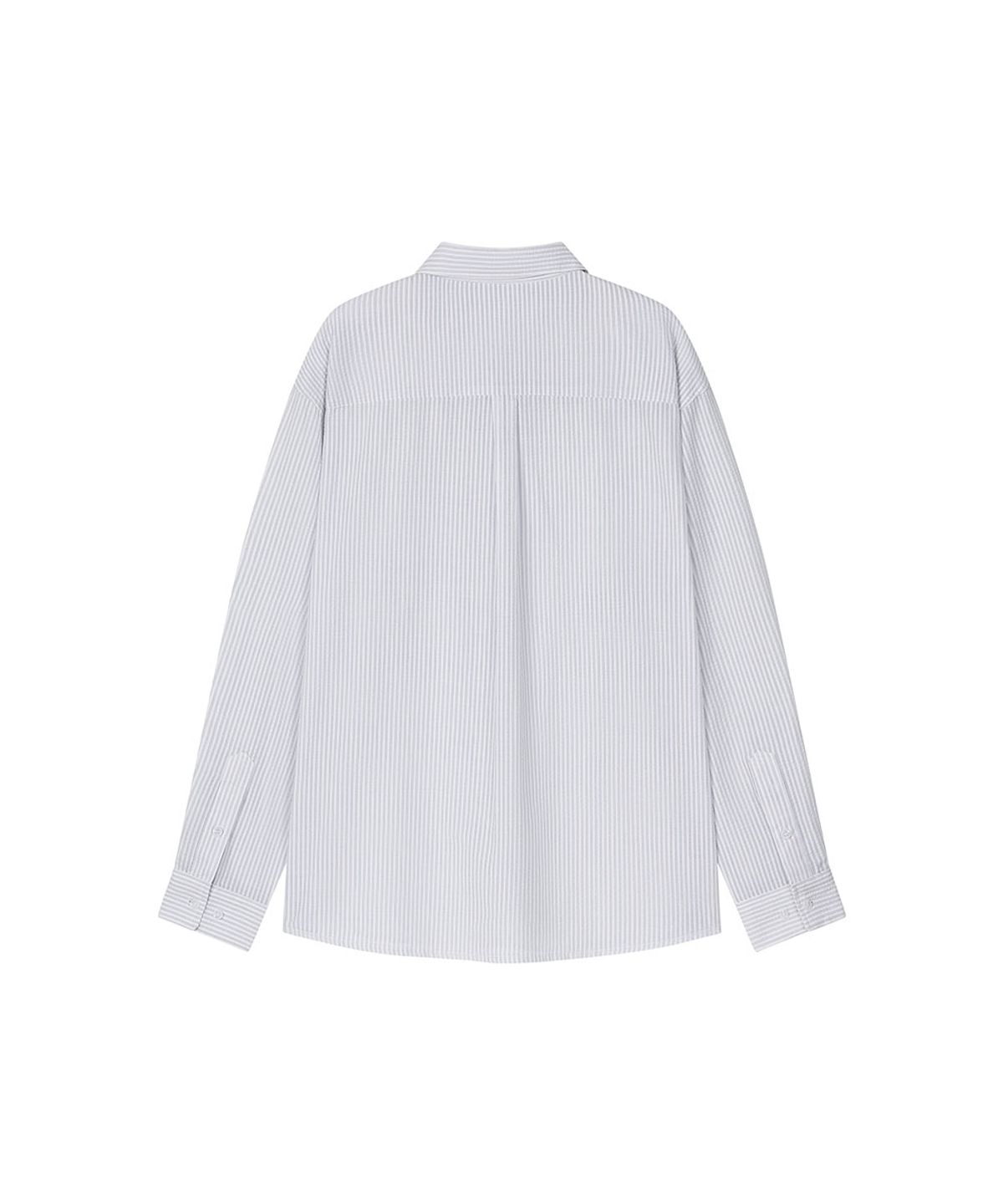 로타입(ROUGHTYPE) RO Pin Stripe Shirt - Sky blue