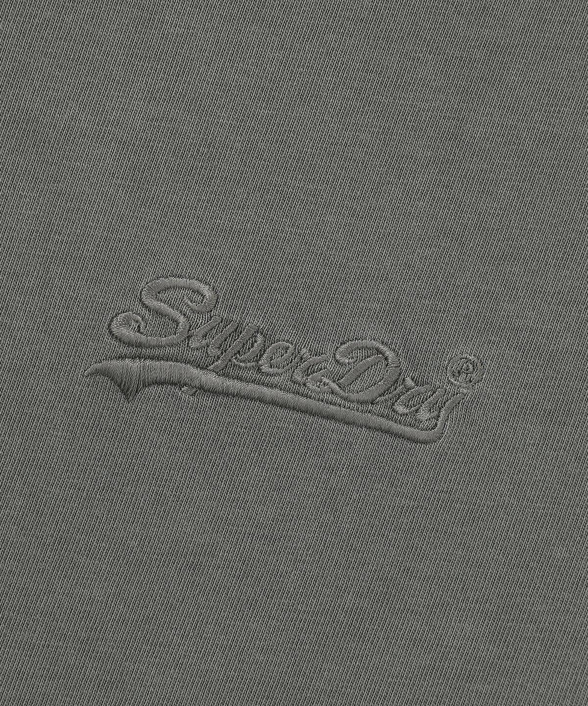 슈퍼드라이(SUPERDRY) 스몰 로고 워시드 티셔츠 그레이 SDUISCQ13GRY
