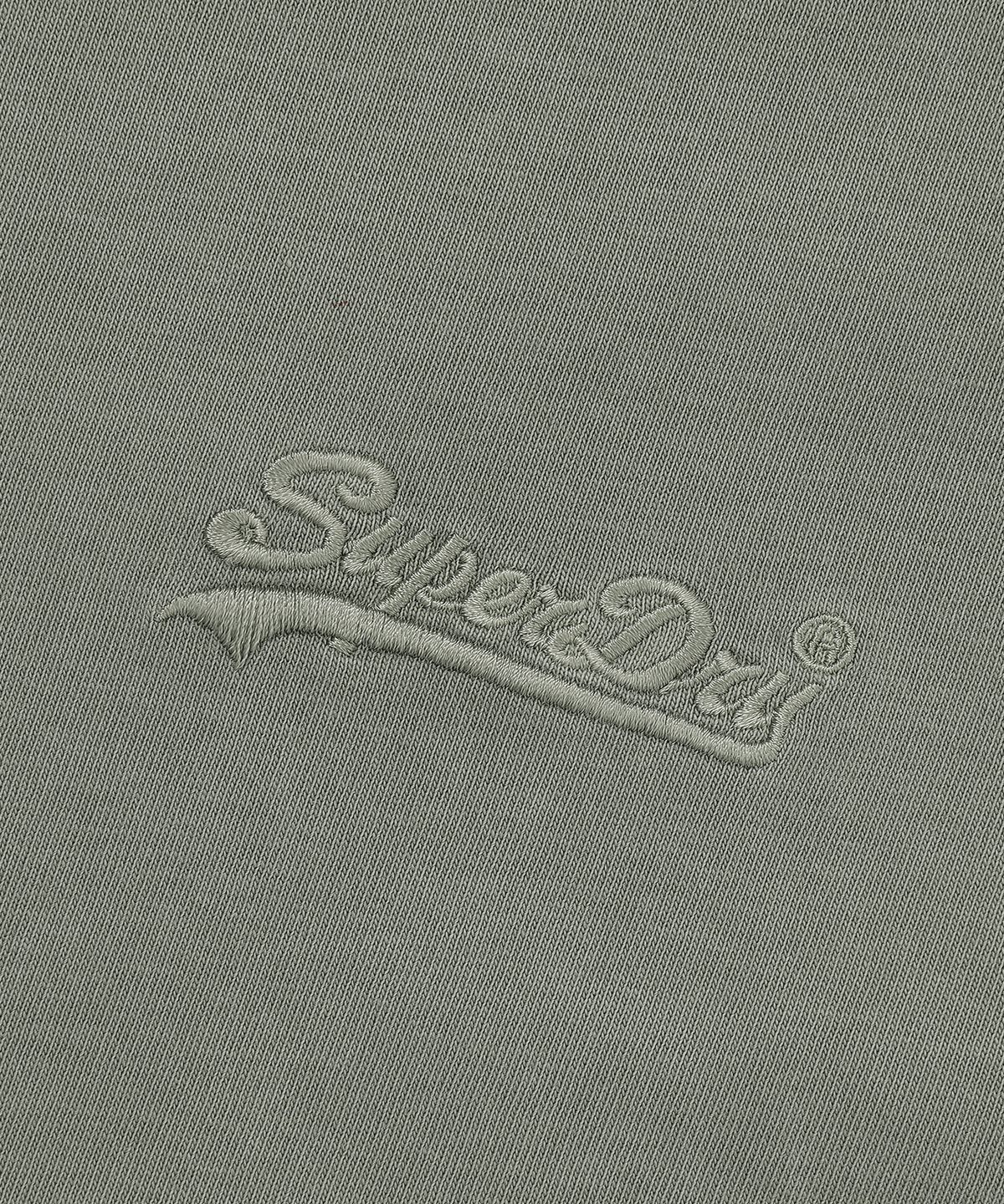 슈퍼드라이(SUPERDRY) 스몰 로고 워시드 티셔츠 카키그린 SDUISCQ13KHG