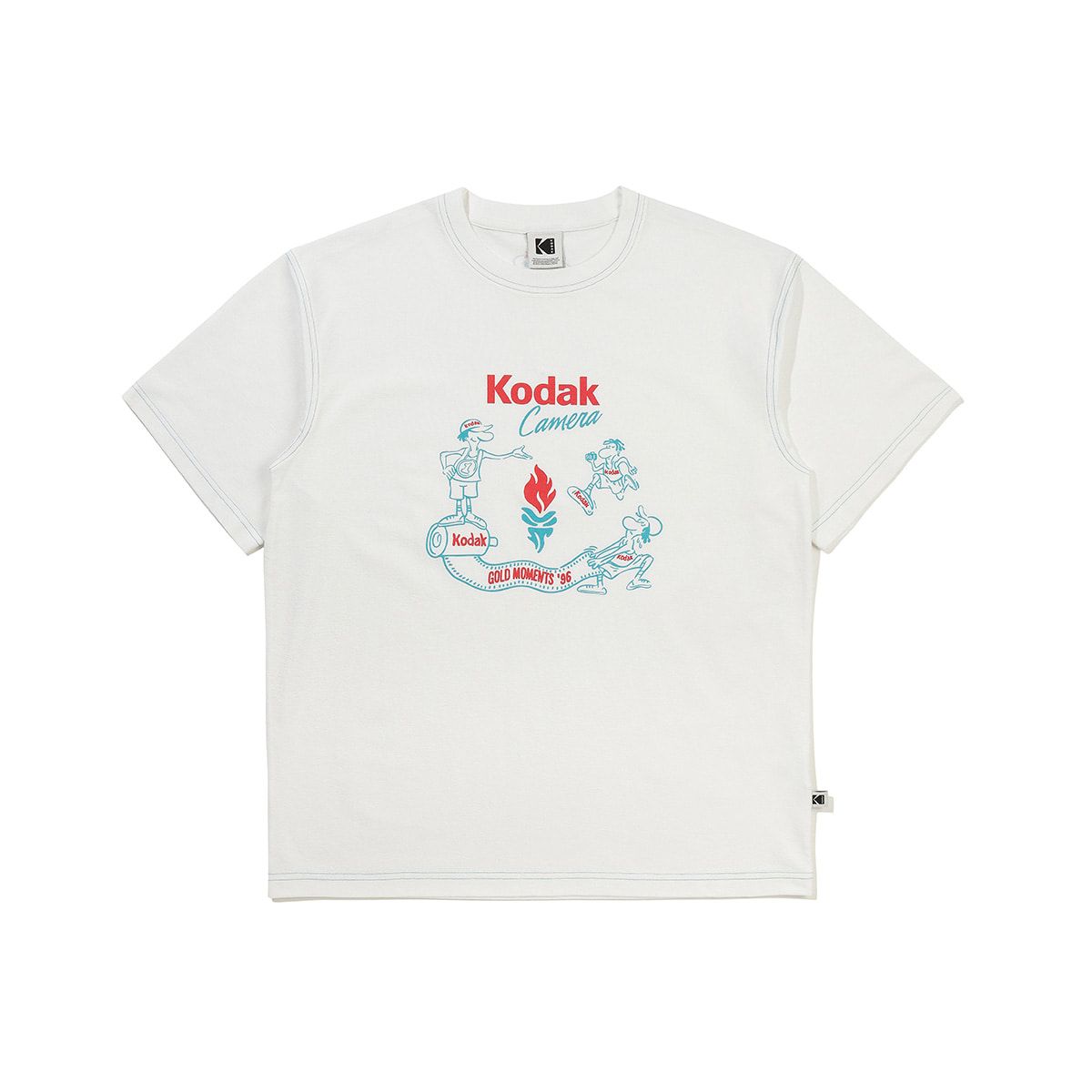 코닥(KODAK) 골드모먼트 소로나 그래픽 반팔 티셔츠 WHITE