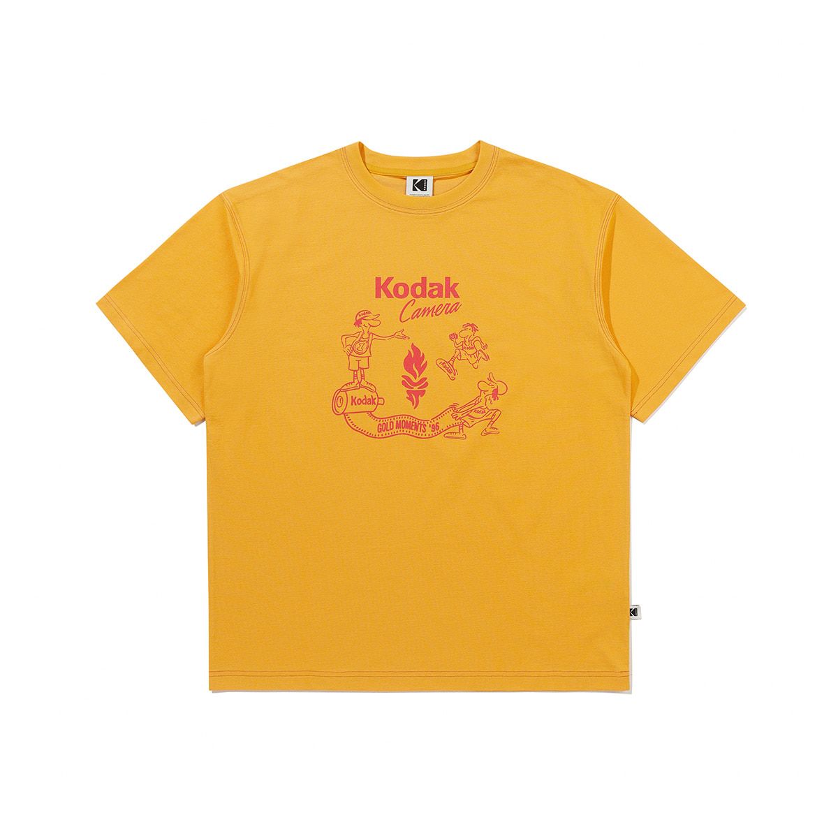 코닥(KODAK) 골드모먼트 소로나 그래픽 반팔 티셔츠 ORANGE