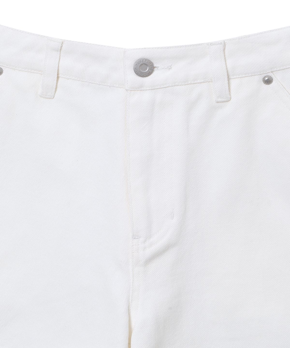 슈퍼드라이(SUPERDRY) 우먼스 로고 스티치 반바지 오프화이트 SDFLTCQ55OWH