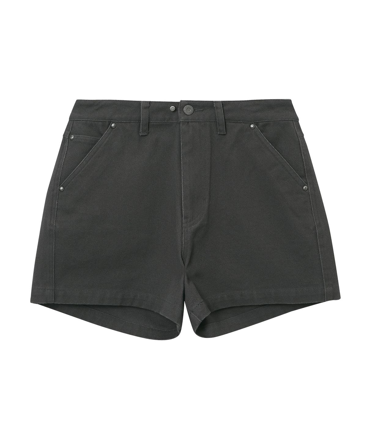 슈퍼드라이(SUPERDRY) 우먼스 로고 스티치 반바지 차콜 SDFLTCQ55CHL