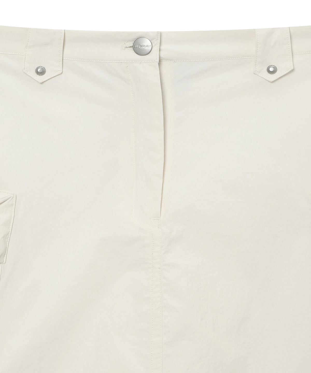슈퍼드라이(SUPERDRY) 우먼스 나일론 포켓스 스커트 오프화이트 SDFLKCQ42OWH