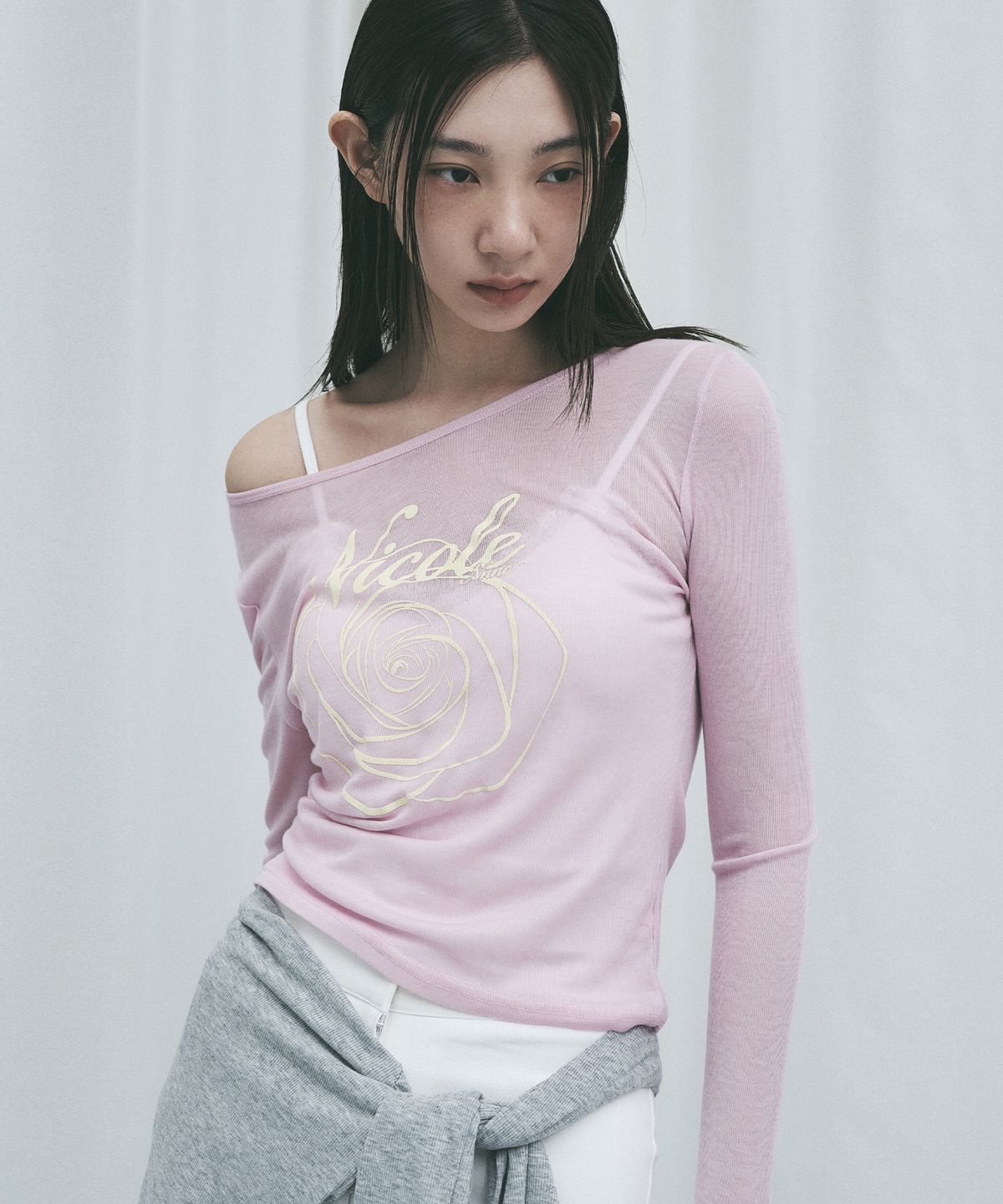 닉앤니콜(NICK&NICOLE) NICOLE ROSE LONG SLEEVE TOP_PINK