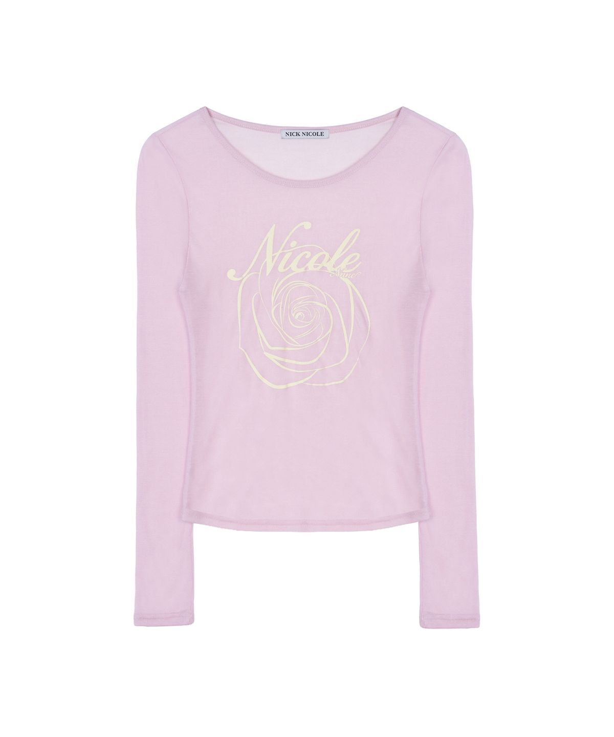 닉앤니콜(NICK&NICOLE) NICOLE ROSE LONG SLEEVE TOP_PINK