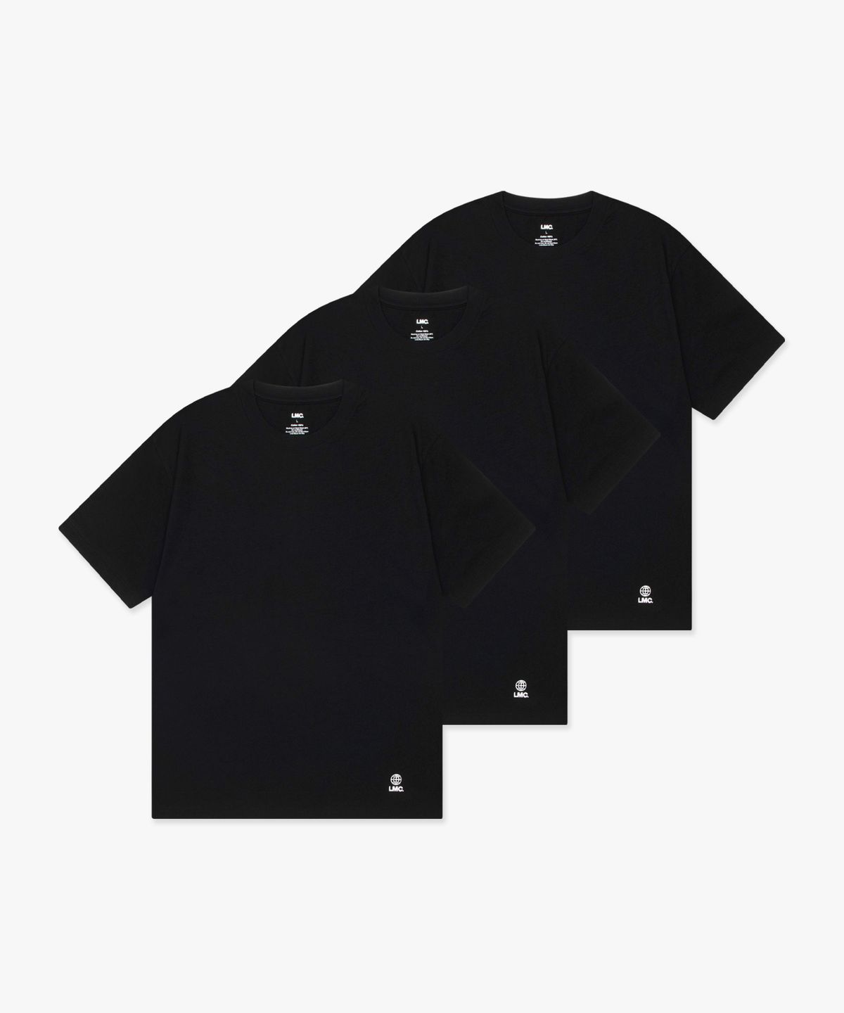 엘엠씨(LMC) GLOBE TEE 3PACK black