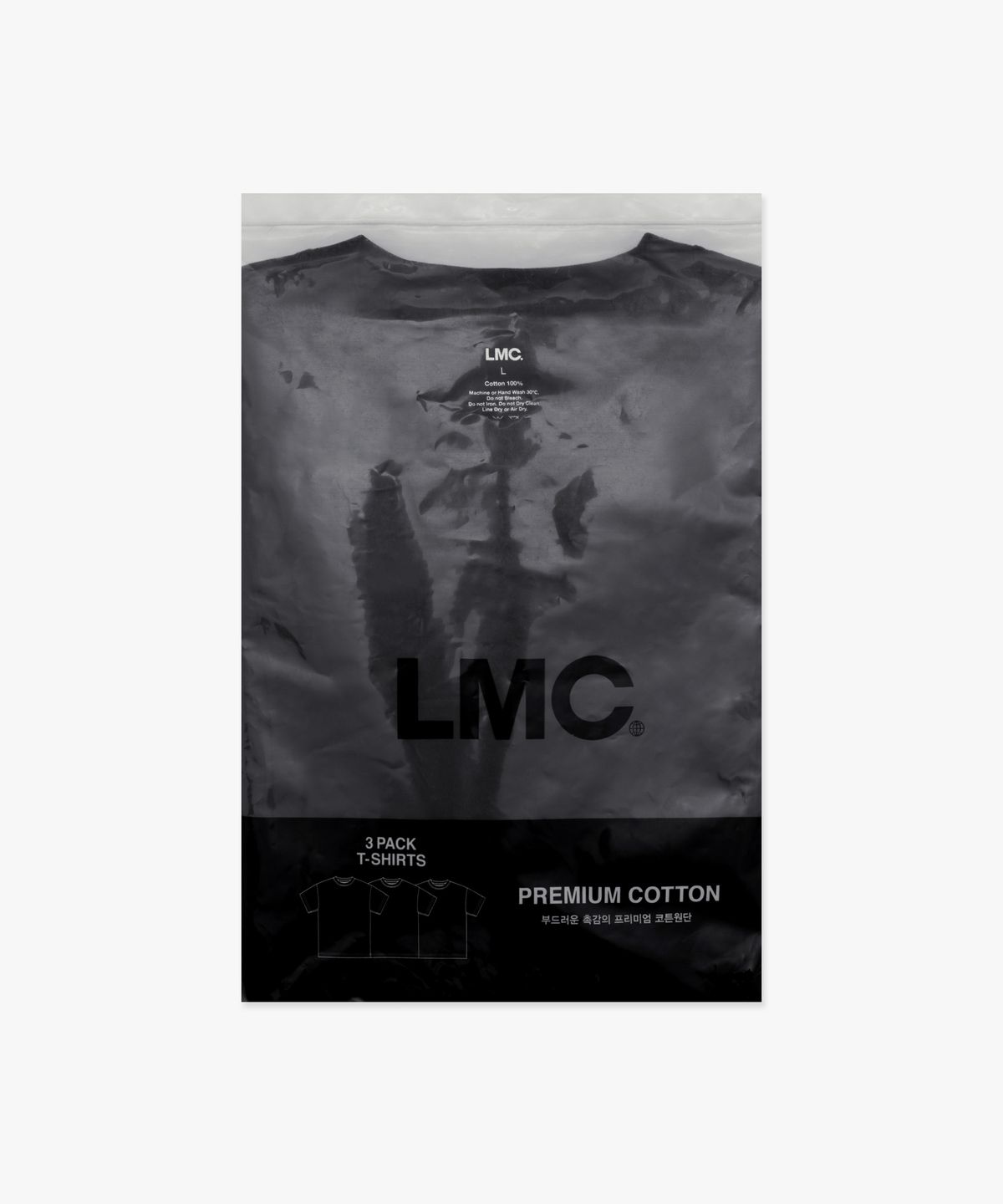 엘엠씨(LMC) GLOBE TEE 3PACK black