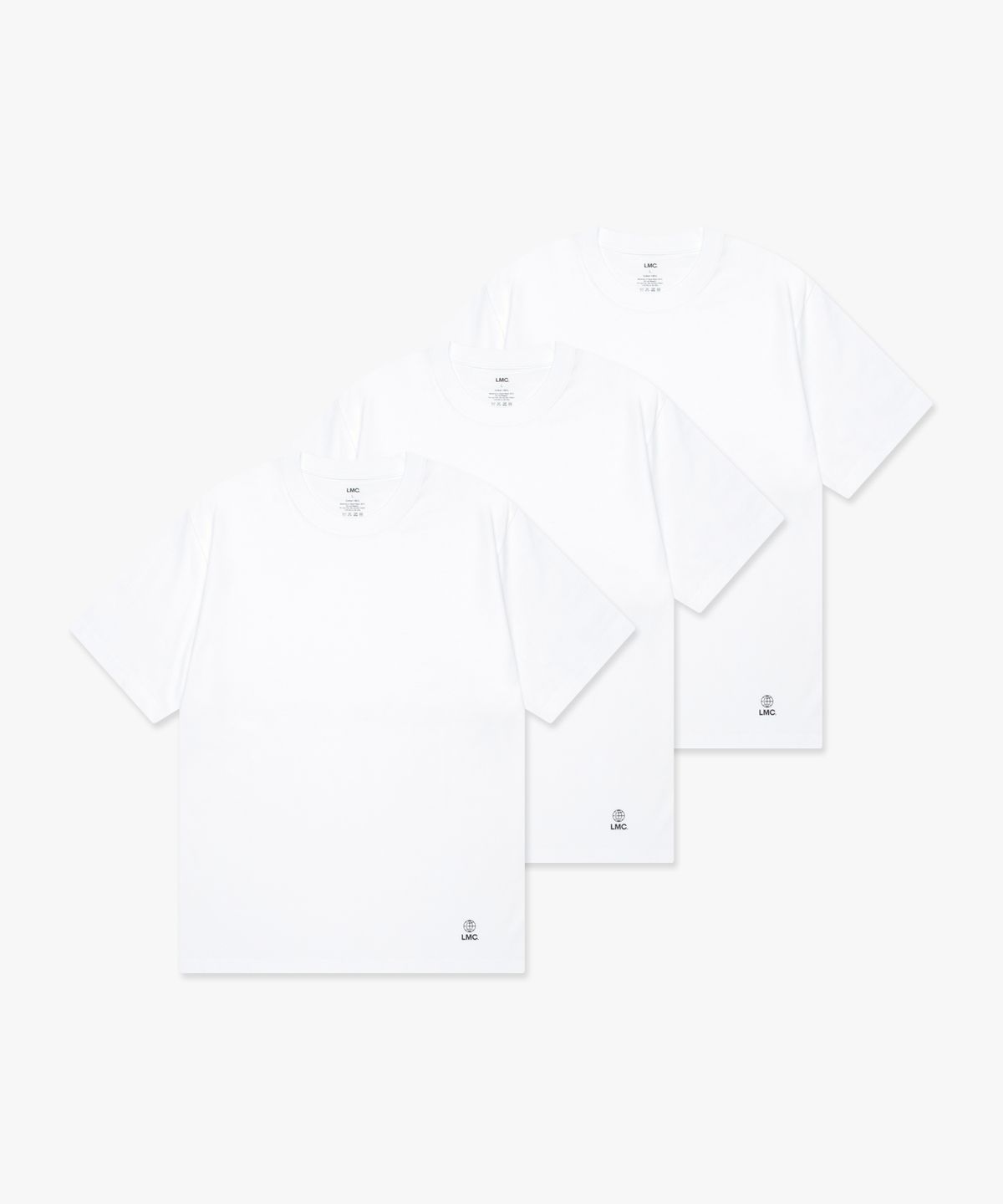 엘엠씨(LMC) GLOBE TEE 3PACK white