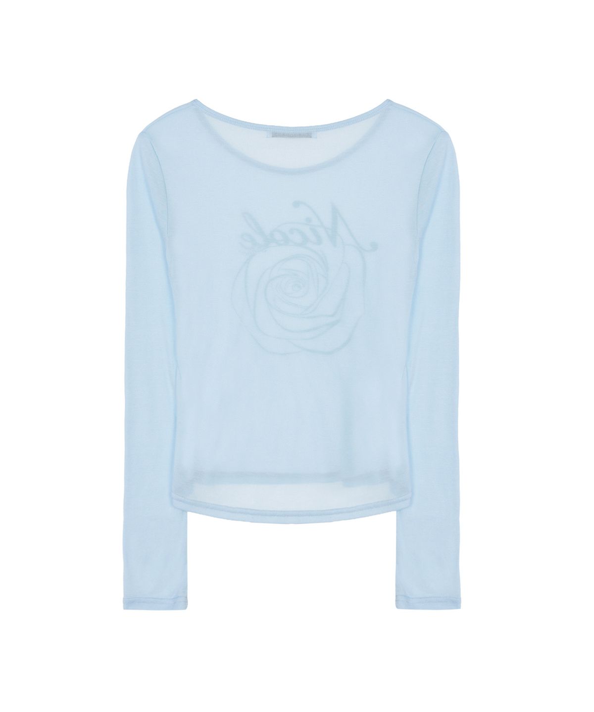 닉앤니콜(NICK&NICOLE) NICOLE ROSE LONG SLEEVE TOP_SKY BLUE