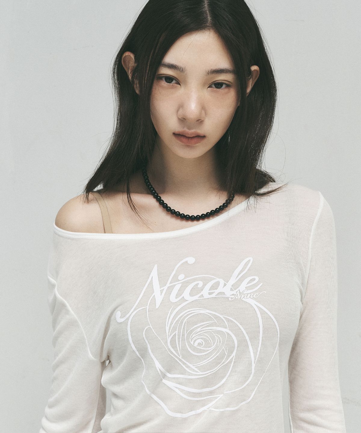 닉앤니콜(NICK&NICOLE) NICOLE ROSE LONG SLEEVE TOP_IVORY