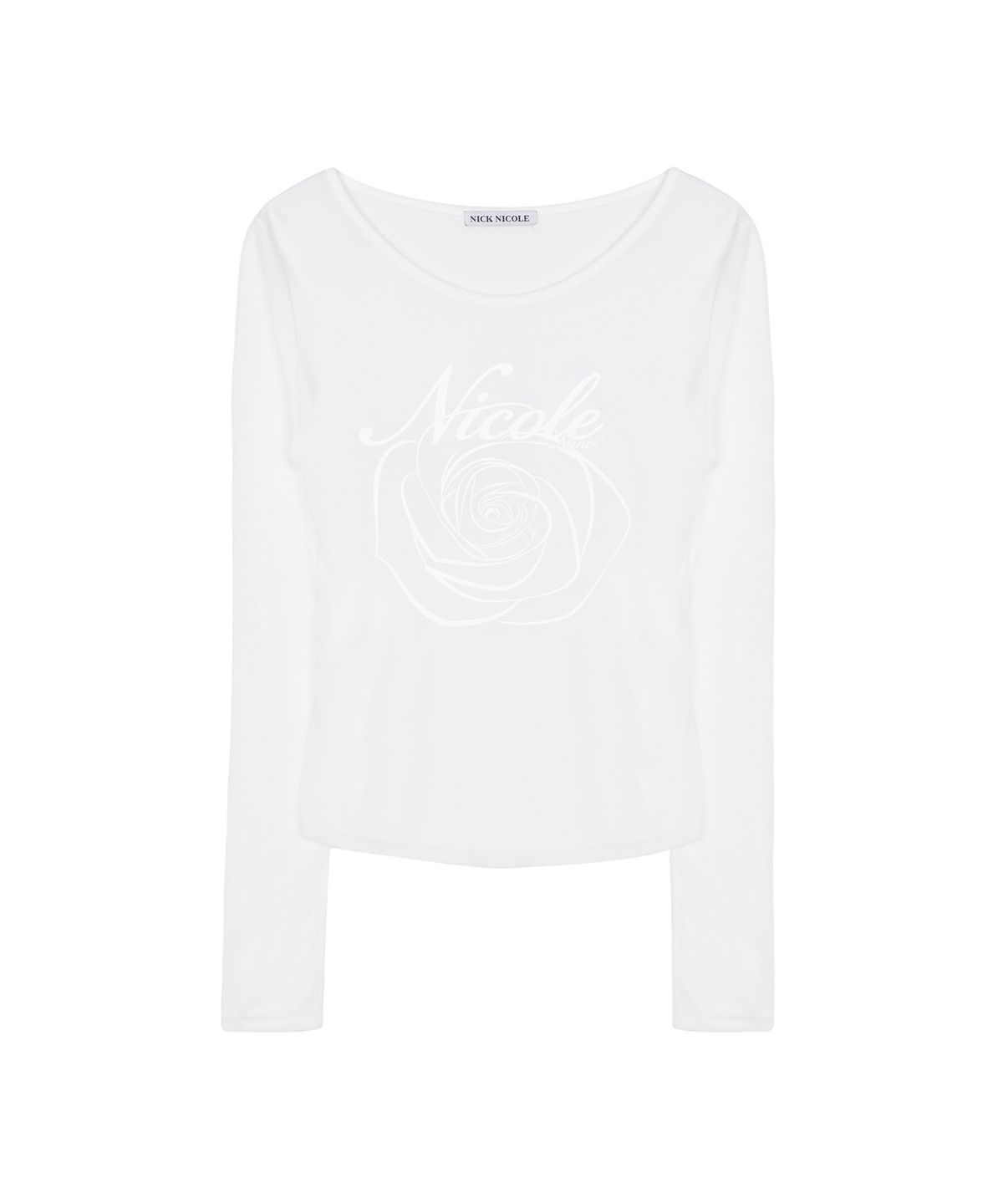 닉앤니콜(NICK&NICOLE) NICOLE ROSE LONG SLEEVE TOP_IVORY
