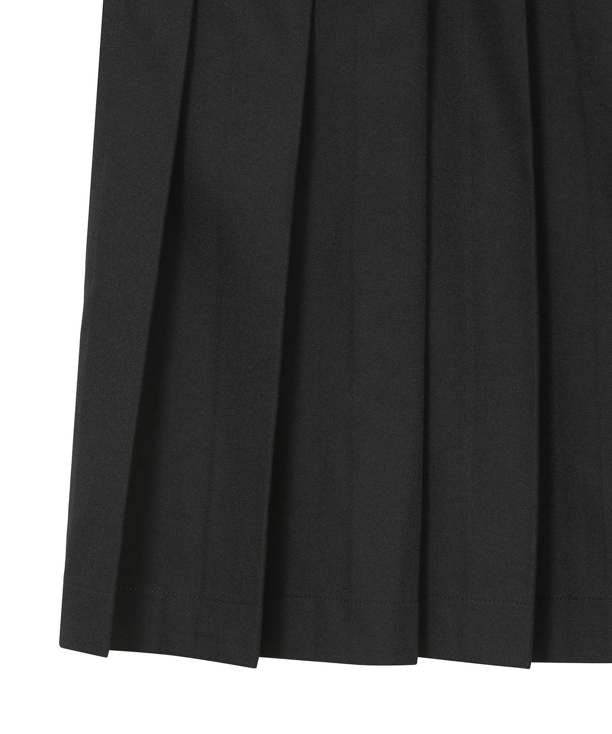 하나히(HANAHI) Low pocket pleated skirt BLACK