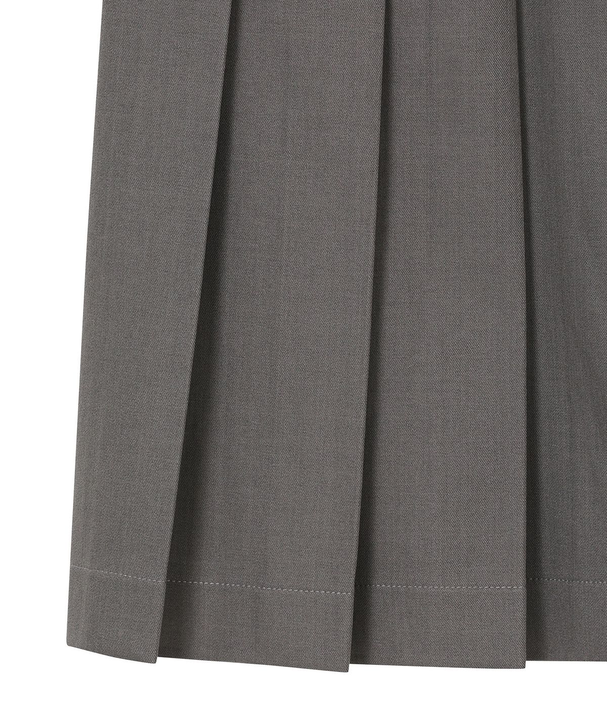 하나히(HANAHI) Low pocket pleated skirt GREY