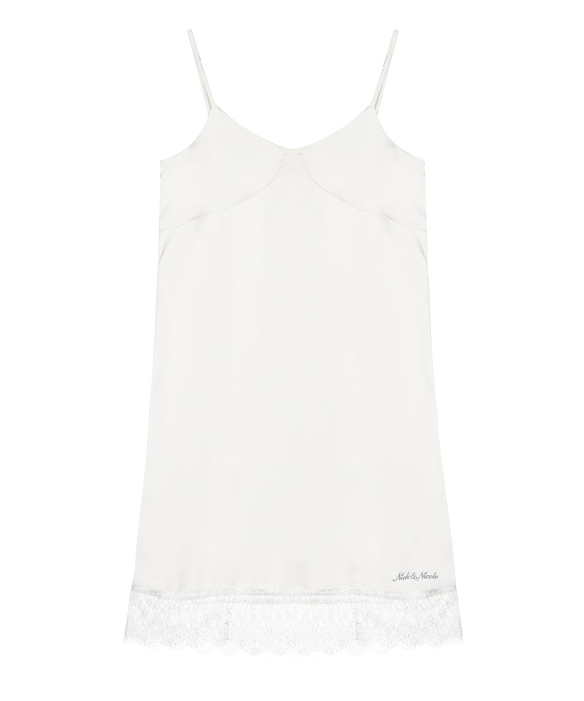 닉앤니콜(NICK&NICOLE) SATIN LACE SLIP DRESS_IVORY