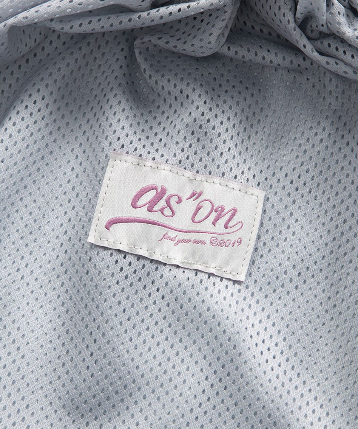 애즈온(ASON) DRAW STRING BAG / LIGHT GRAY