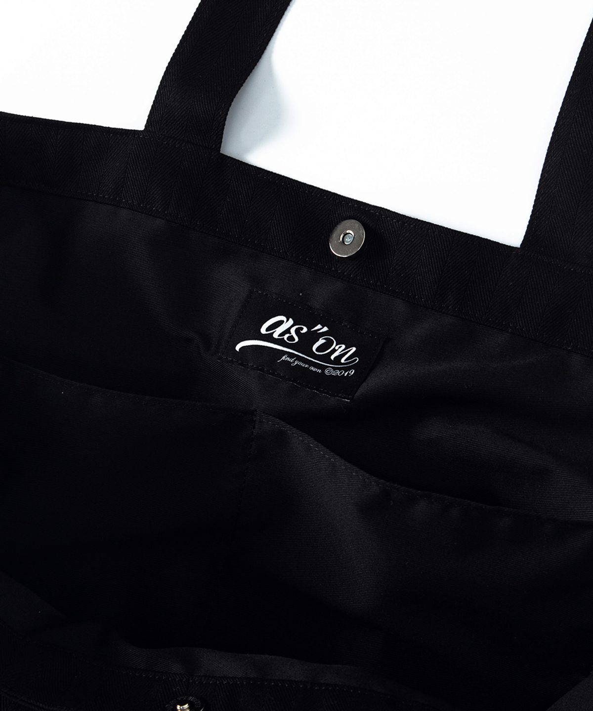 애즈온(ASON) EVENING SHOPPER BAG / BLACK