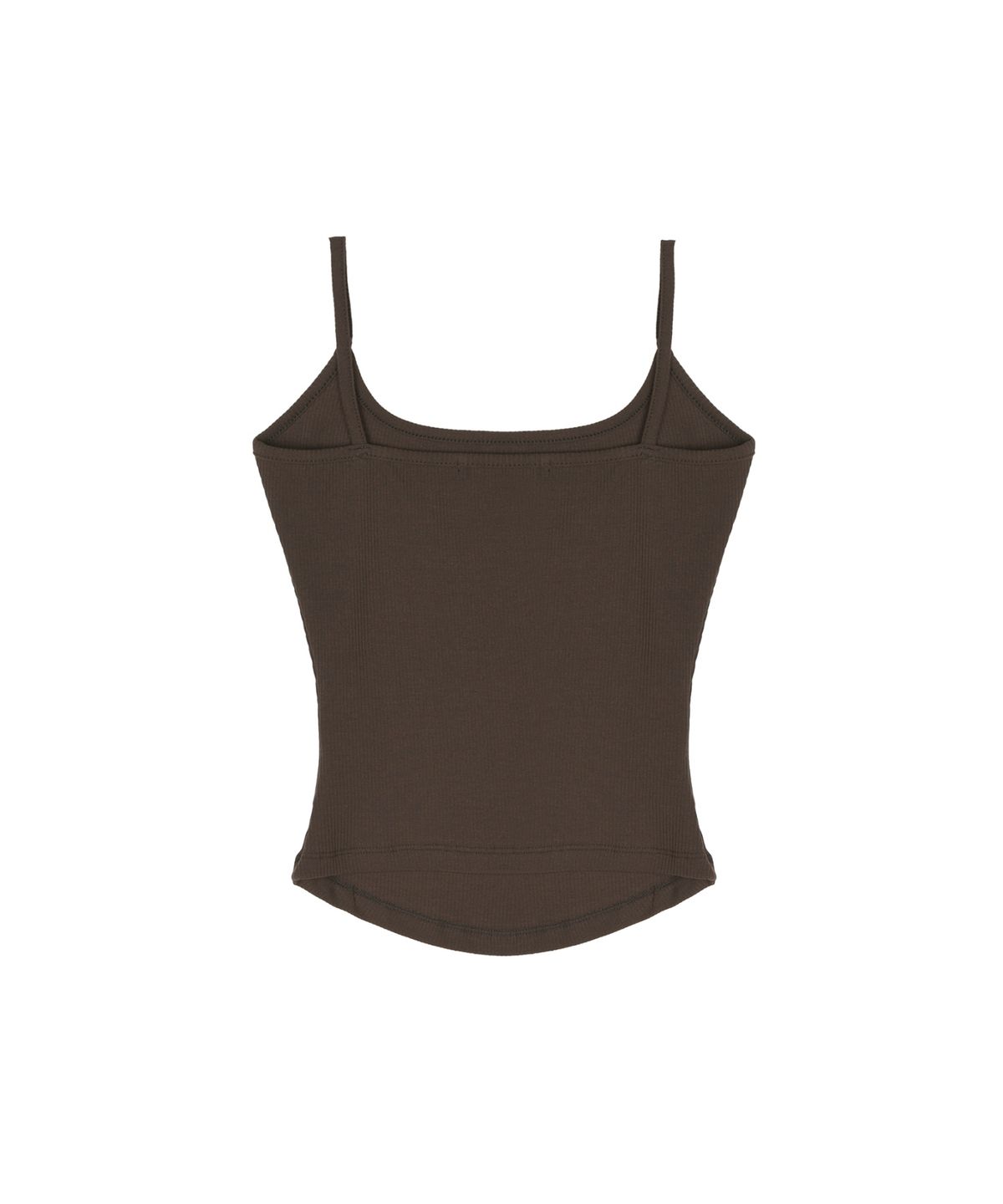 닉앤니콜(NICK&NICOLE) RIBBED LOGO CAMI TOP_BROWN