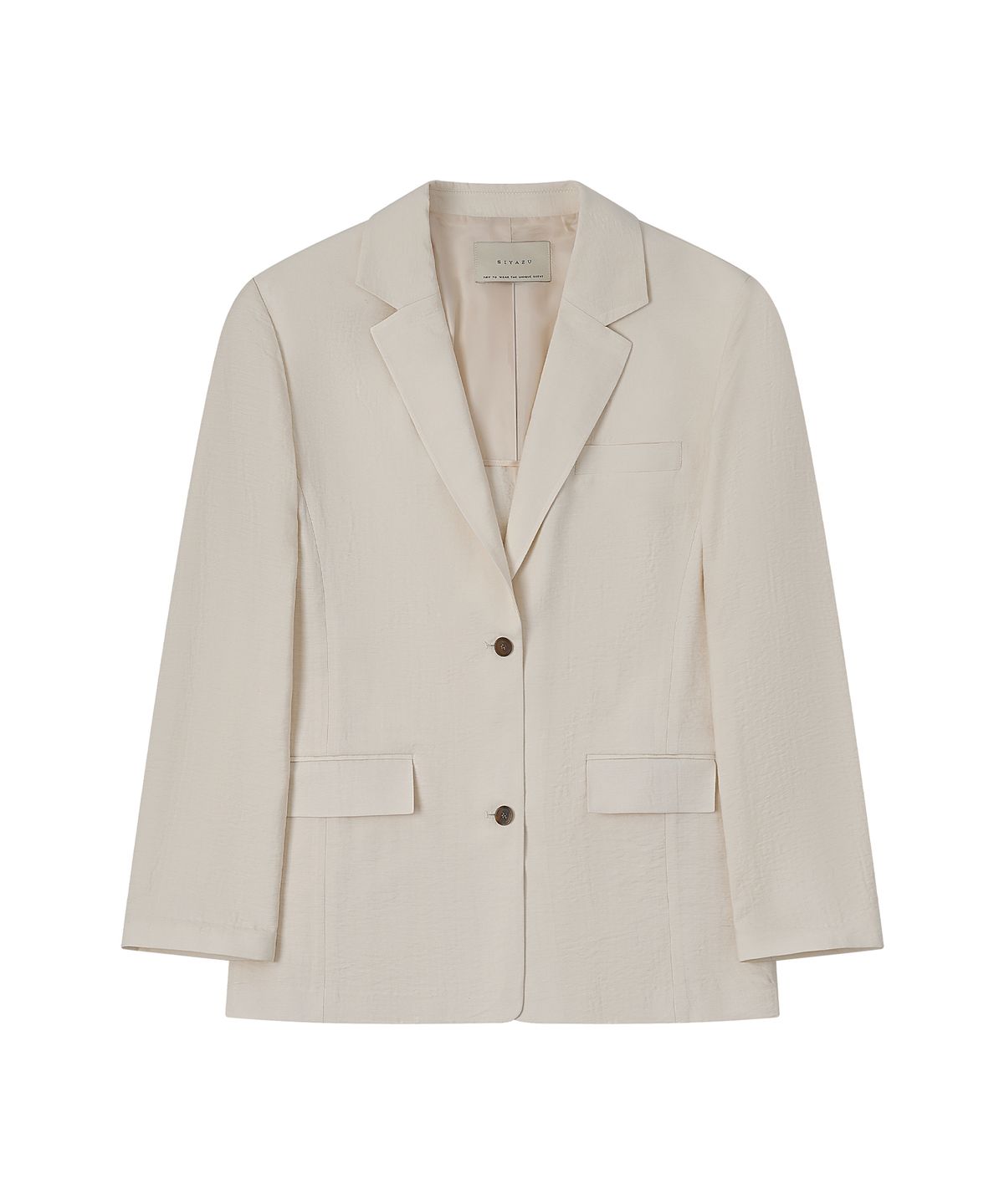 시야쥬(SIYAZU) SIOT4195 라운지 소프트 블레이저_Light beige