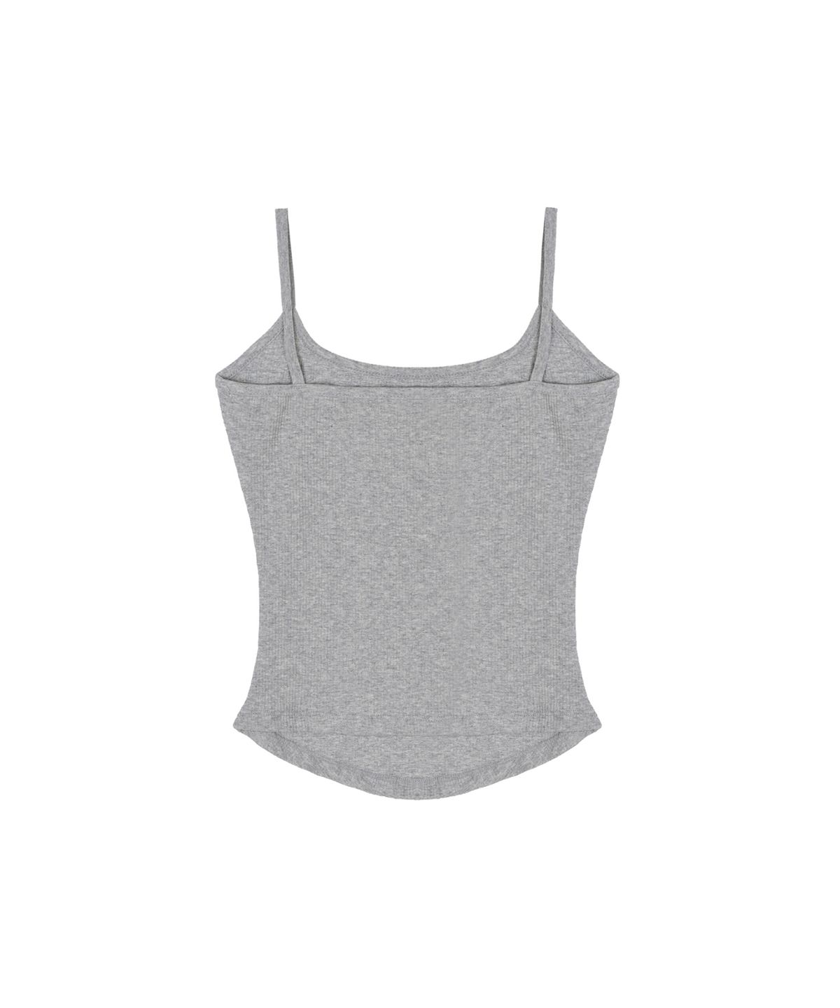 닉앤니콜(NICK&NICOLE) RIBBED LOGO CAMI TOP_GRAY