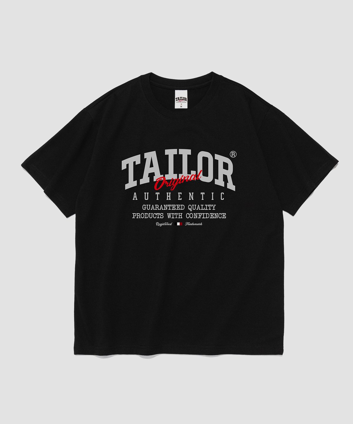 테일러 스튜디오(TAILOR STUDIO) 오리지널 어센틱 반팔티 (블랙)