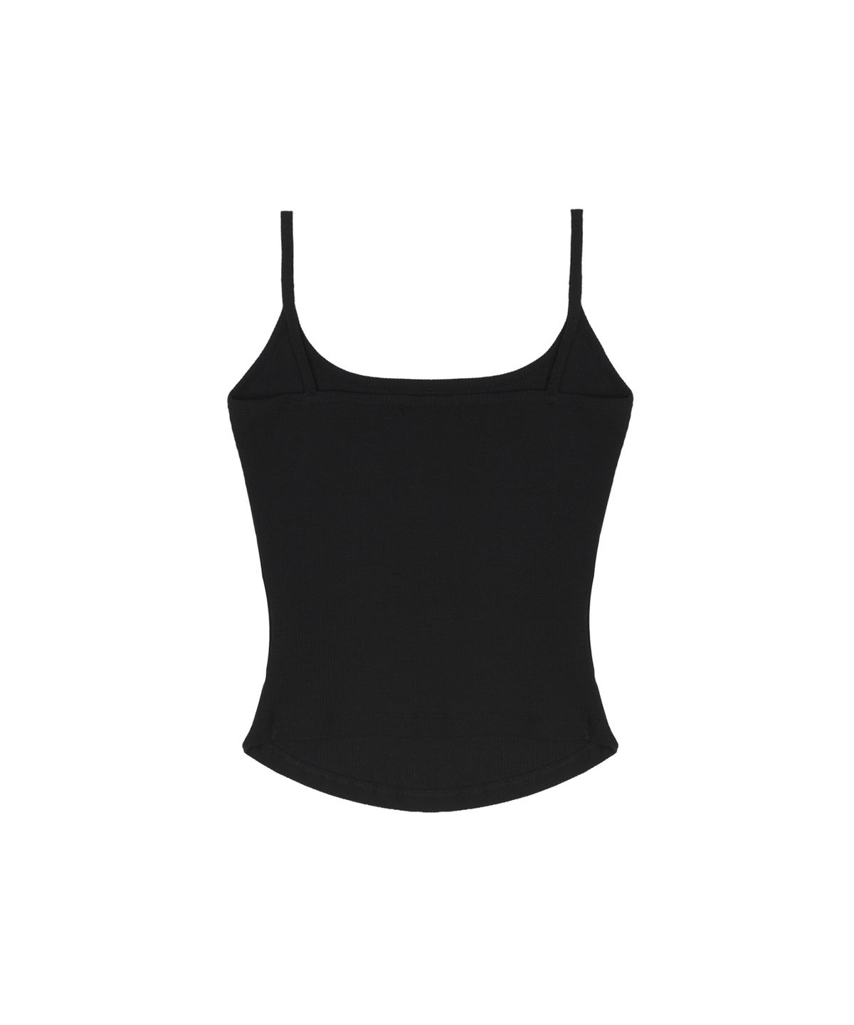 닉앤니콜(NICK&NICOLE) RIBBED LOGO CAMI TOP_BLACK
