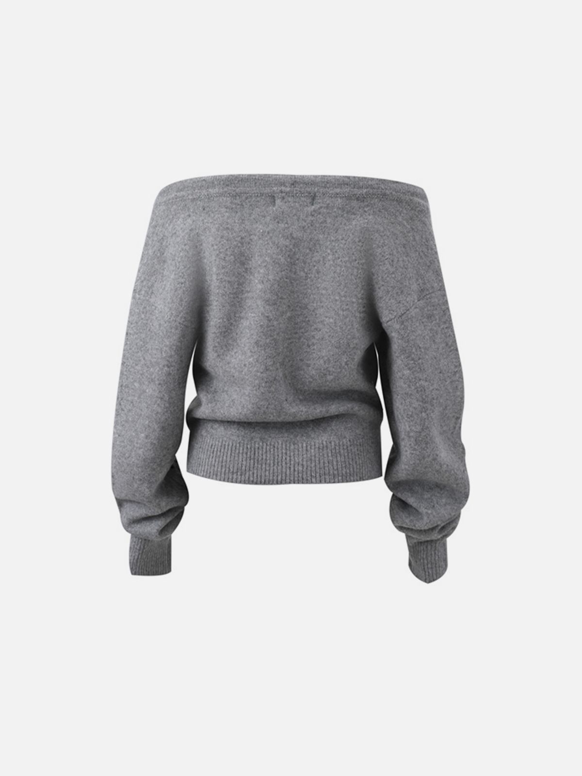 엘프릭 에덴(AELFRIC EDEN) Aelfric Eden Off-the Shoulder Cardigan 숄더 가디건AE25CKQ30402-01MGRY