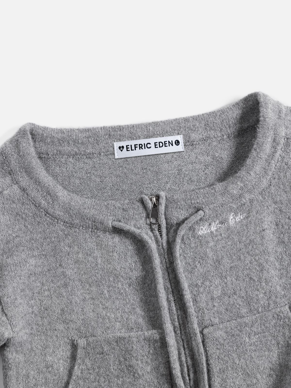 엘프릭 에덴(AELFRIC EDEN) Aelfric Eden Off-the Shoulder Cardigan 숄더 가디건AE25CKQ30402-01MGRY