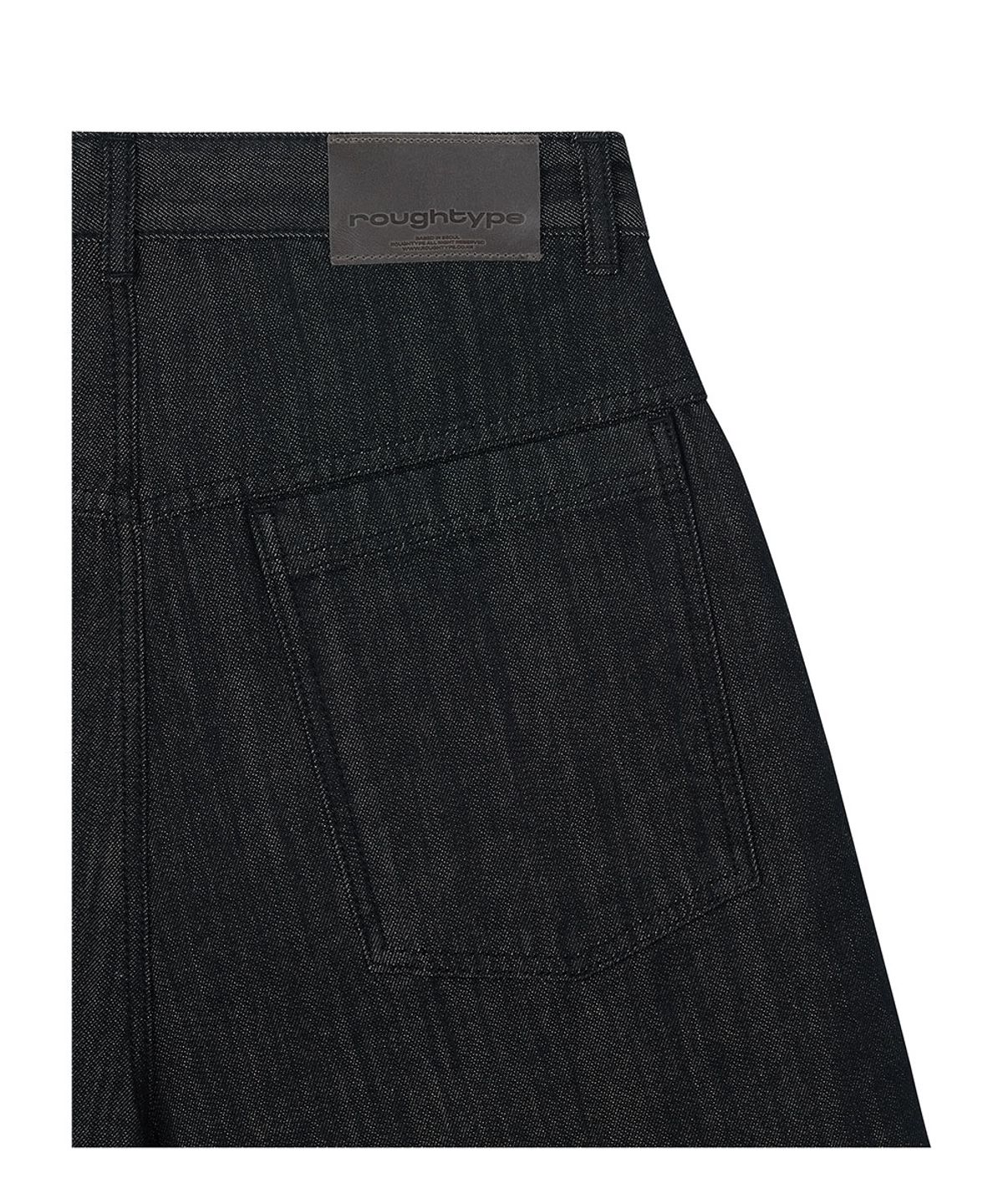 로타입(ROUGHTYPE) Roll-up Line Bermuda Pants - Indigo