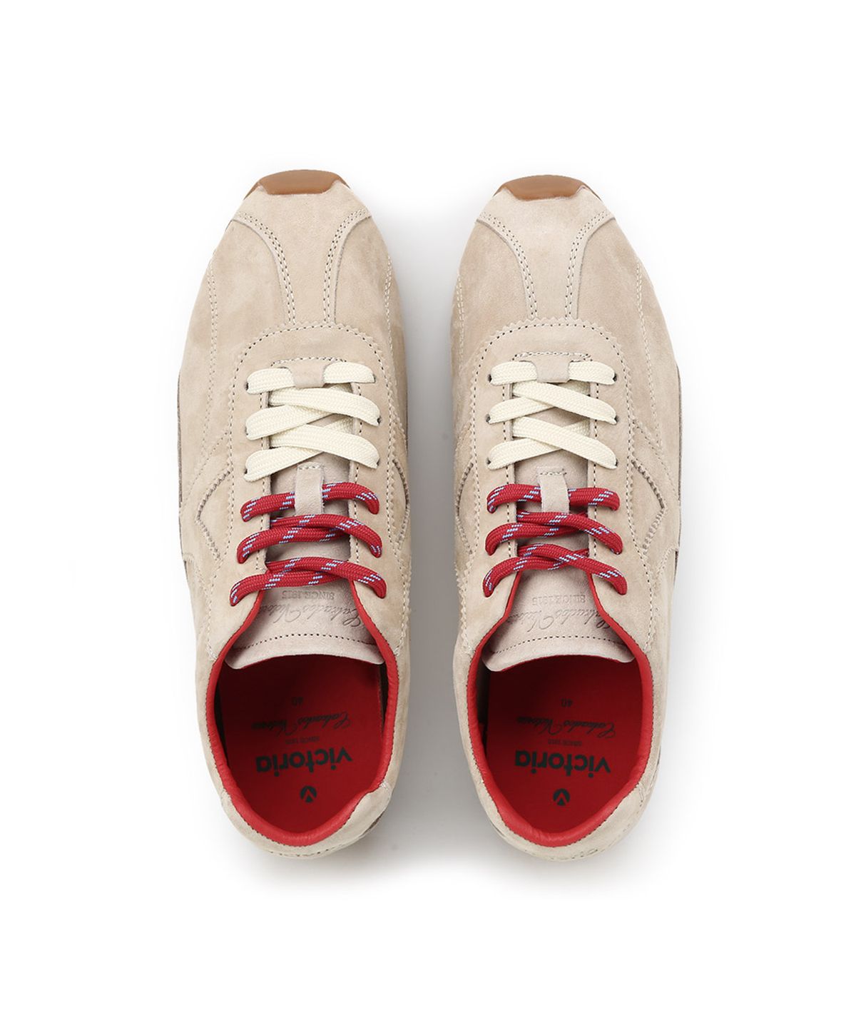 빅토리아 슈즈(VICTORIA SHOES) 아스터 스웨이드 스니커즈 (1159102-BEIGE)