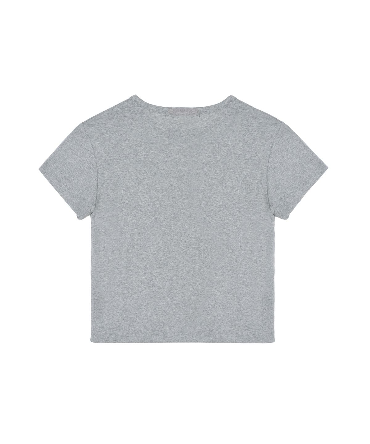 닉앤니콜(NICK&NICOLE) ROSE LETTERING CROPPED TOP_GRAY