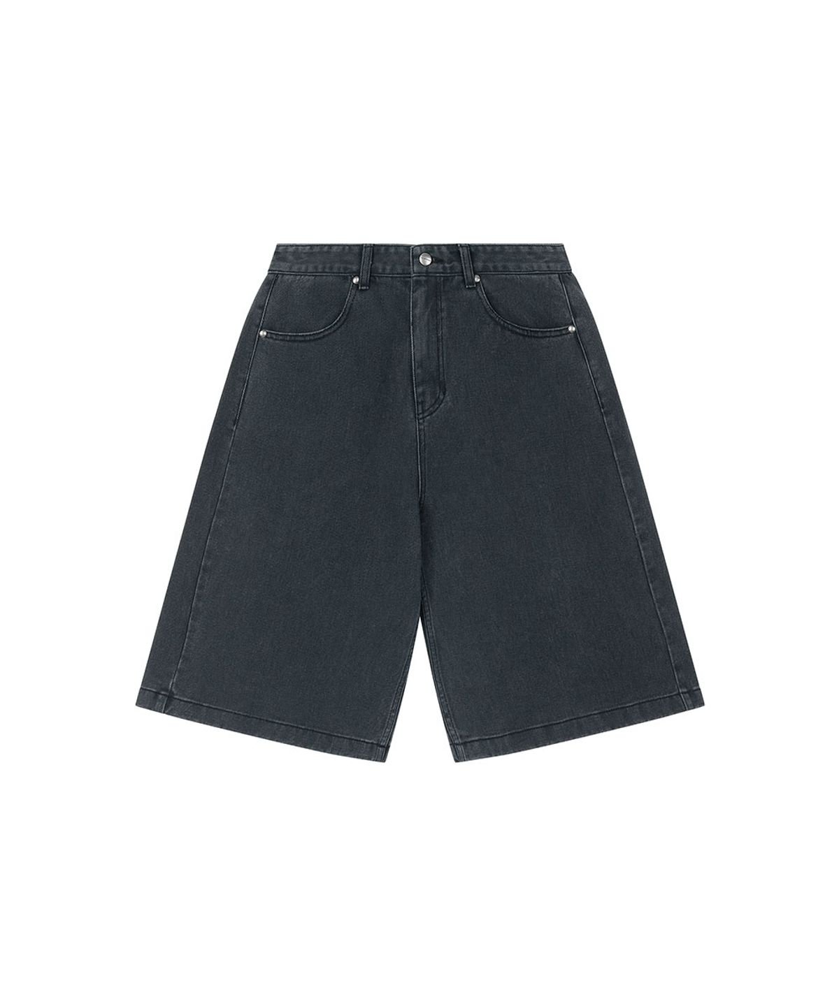 로타입(ROUGHTYPE) Washed Cotton Bermuda Pants - Black