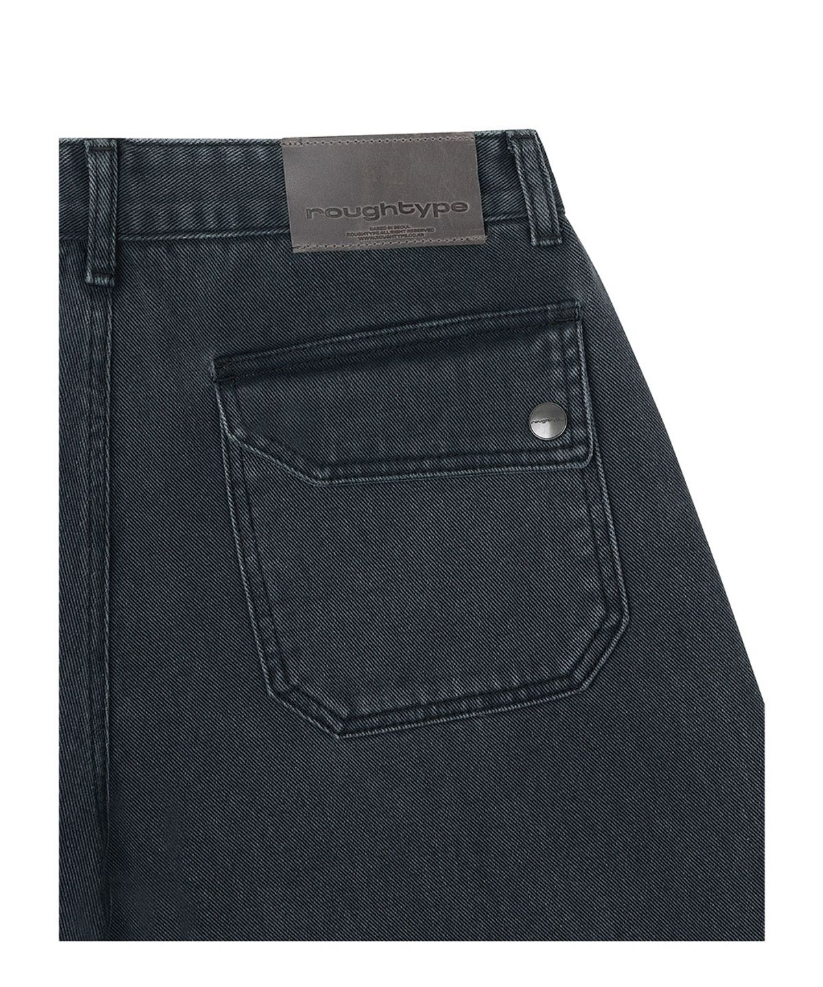 로타입(ROUGHTYPE) Washed Cotton Bermuda Pants - Black