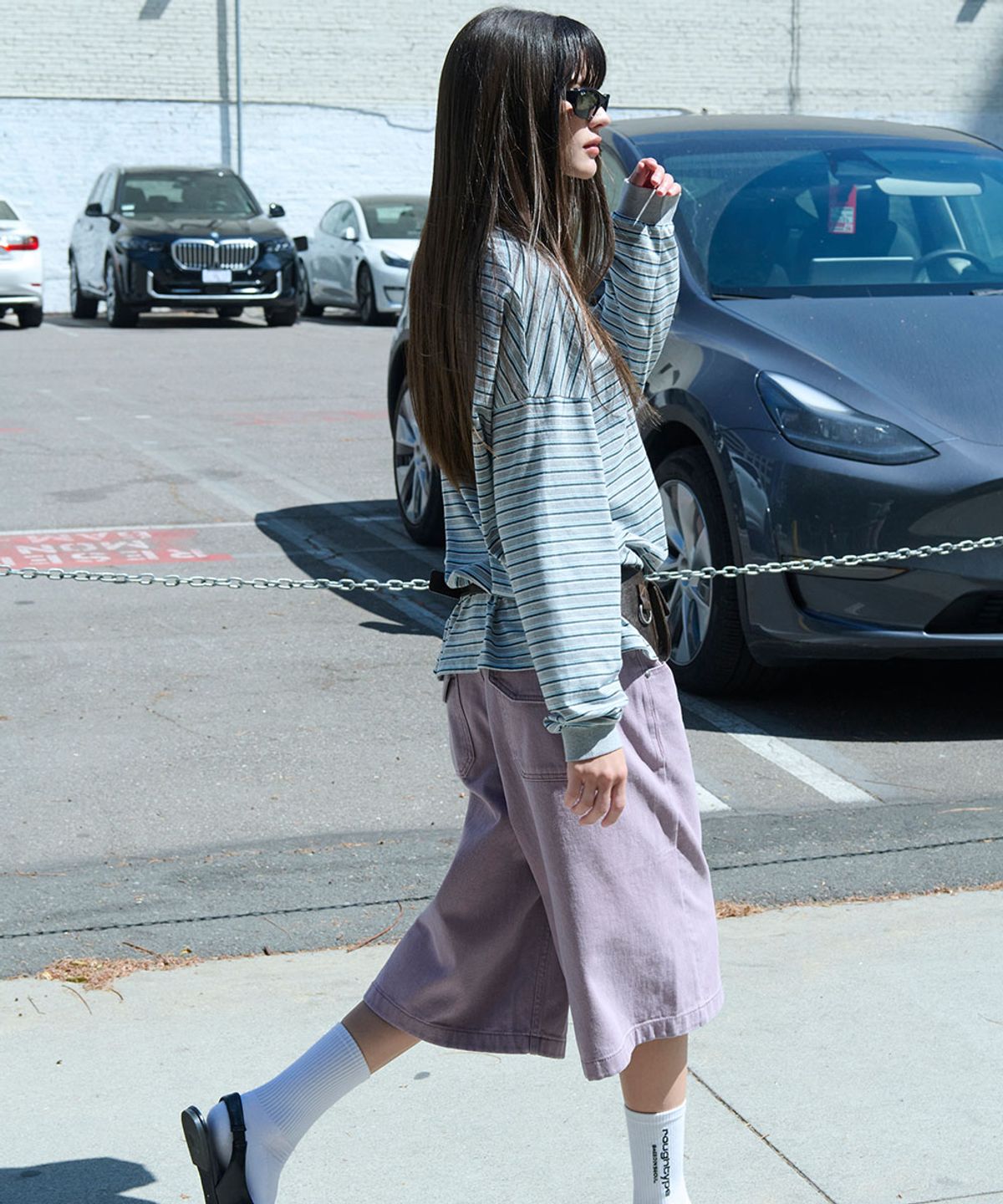 로타입(ROUGHTYPE) Washed Cotton Bermuda Pants - Indipink