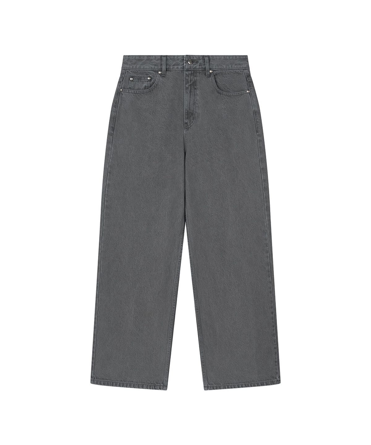 로타입(ROUGHTYPE) Batec Semi-over Gray Jeans - Gray