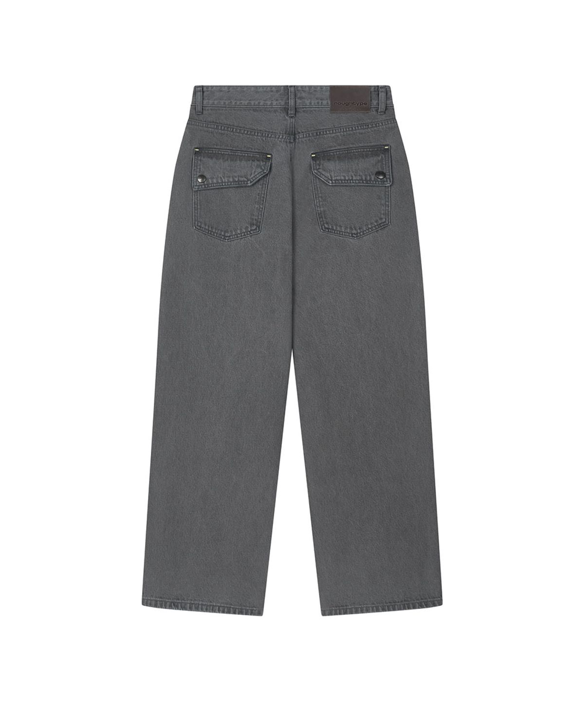 로타입(ROUGHTYPE) Batec Semi-over Gray Jeans - Gray