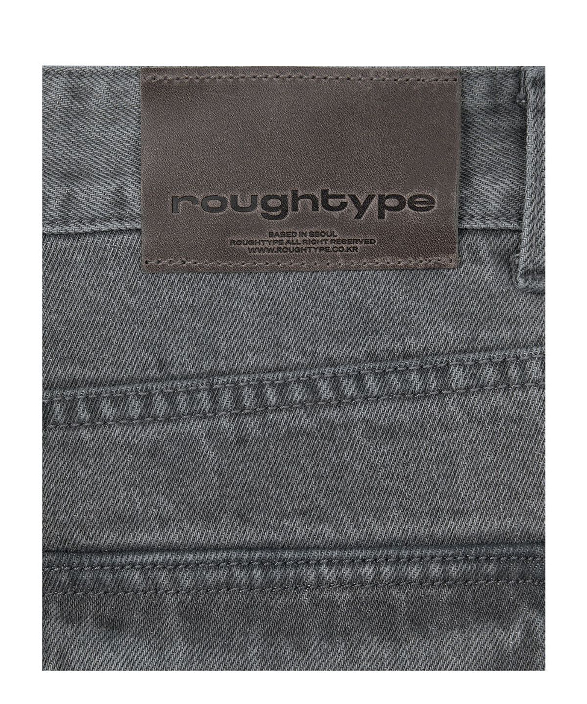 로타입(ROUGHTYPE) Batec Semi-over Gray Jeans - Gray