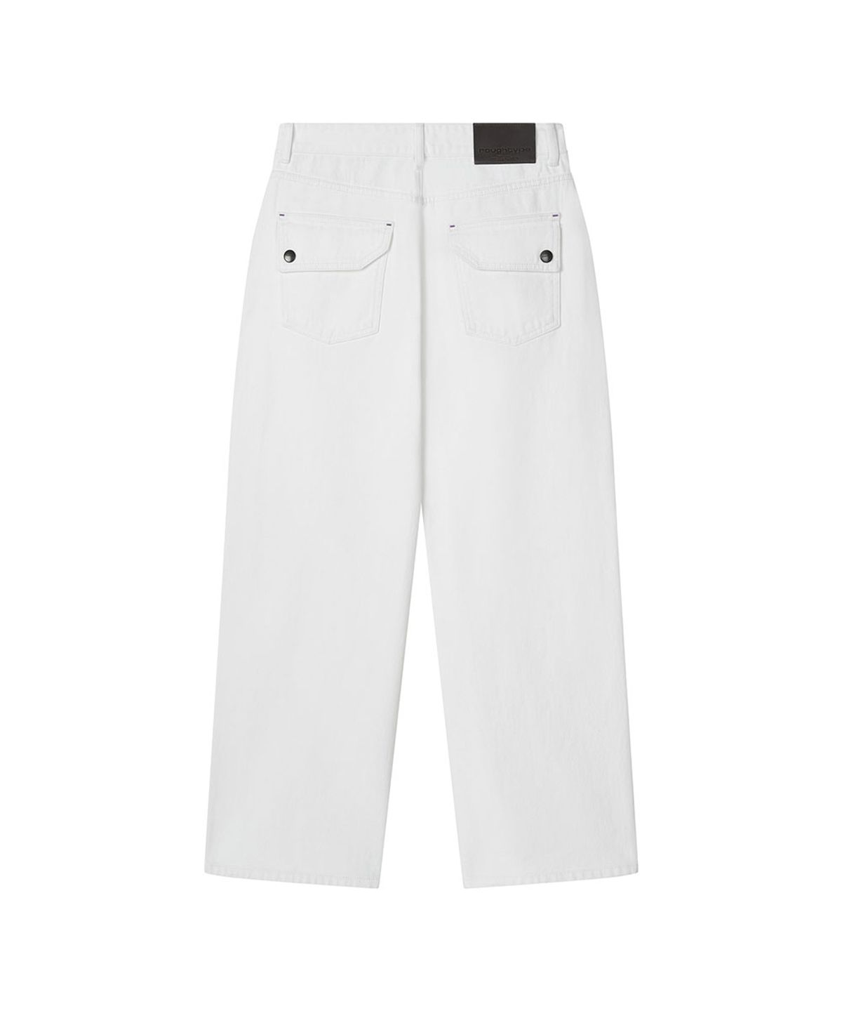 로타입(ROUGHTYPE) Batec Semi-over White Jeans - White