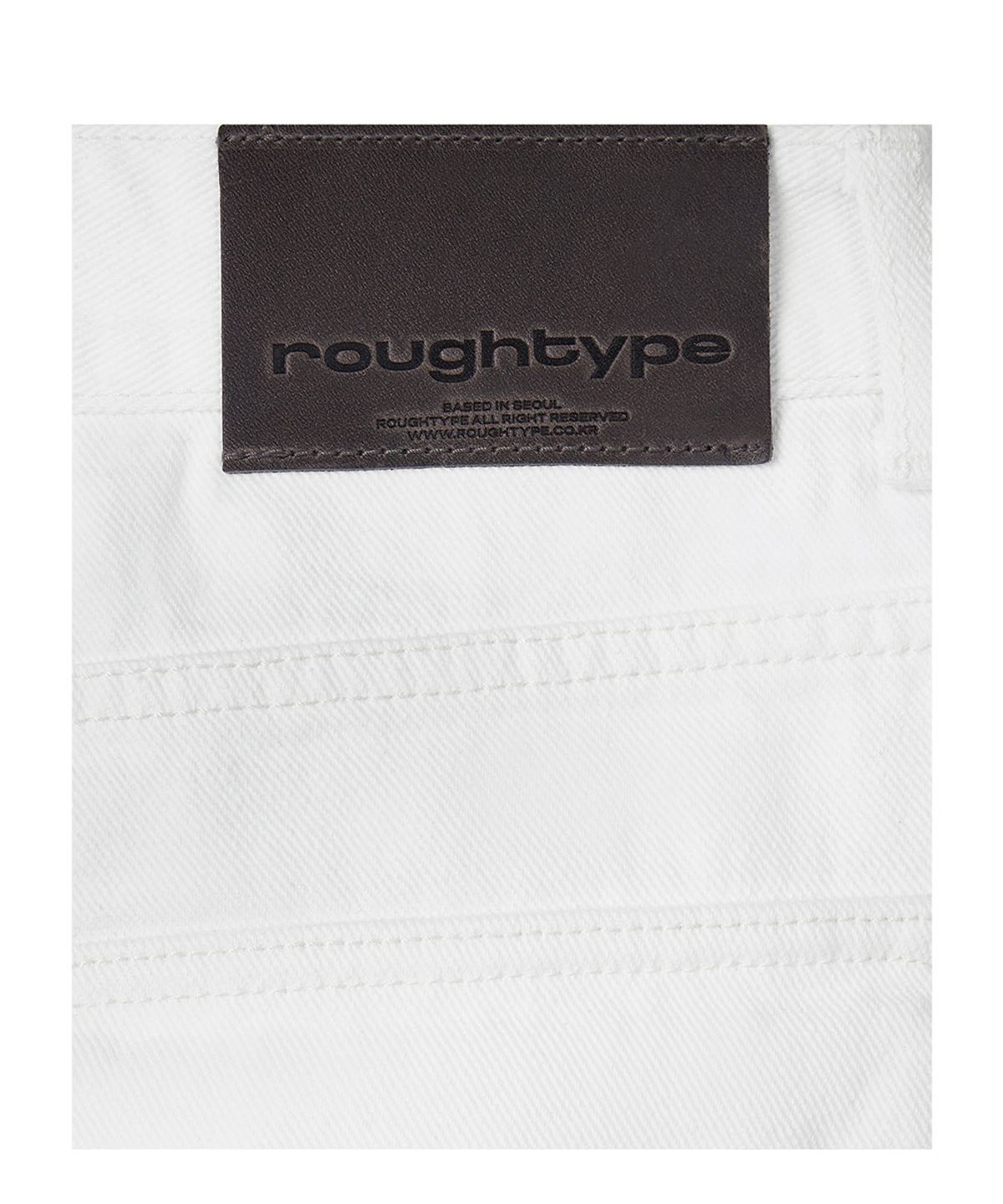 로타입(ROUGHTYPE) Batec Semi-over White Jeans - White