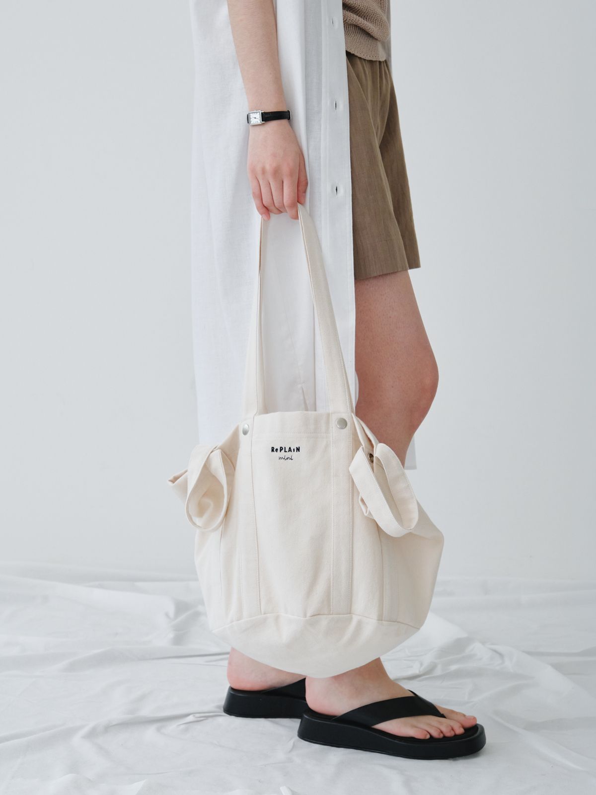 리플레인(REPLAIN) REPLAIN EVERYDAY CANVAS BAG_MINT