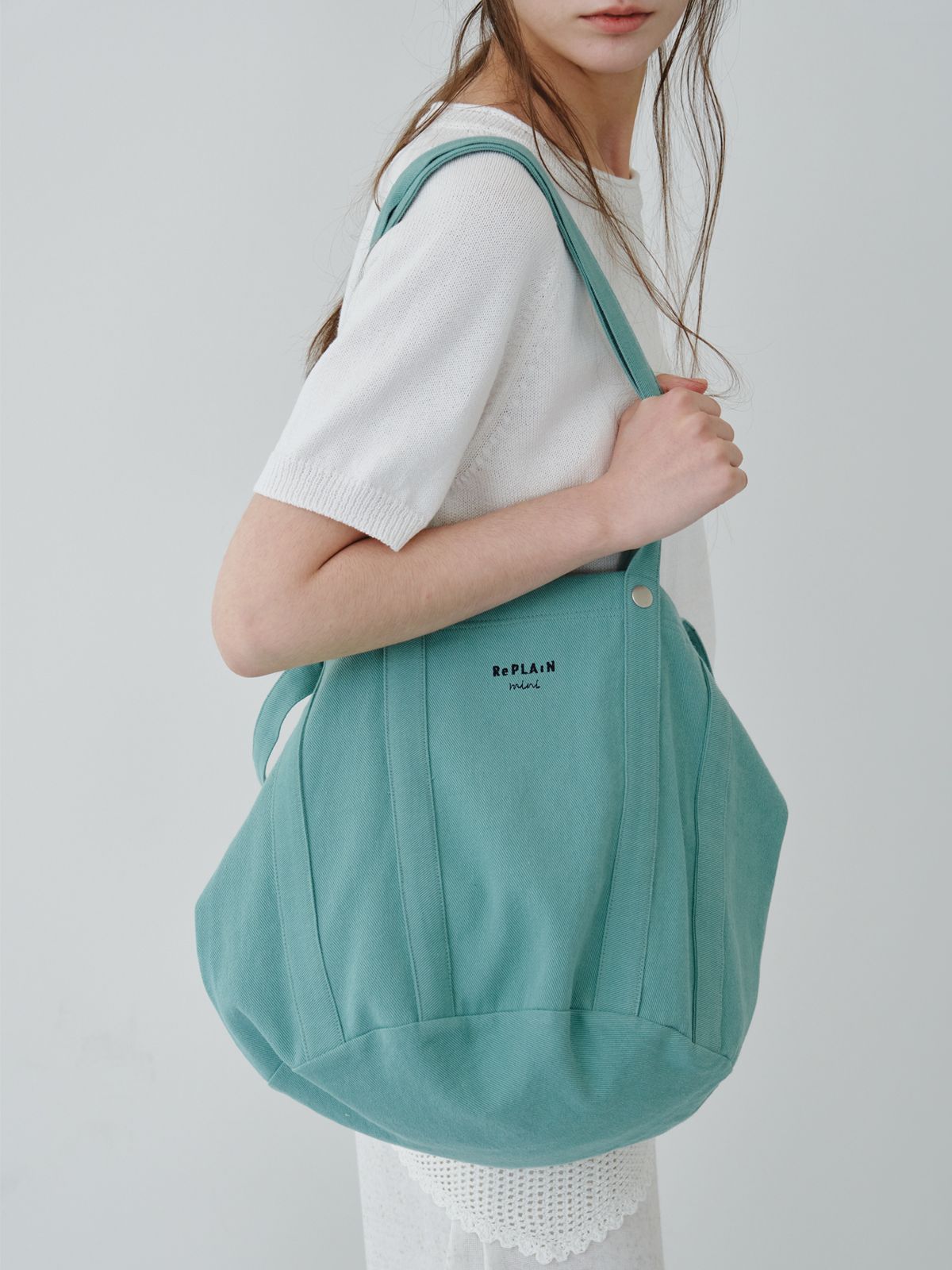 리플레인(REPLAIN) REPLAIN EVERYDAY CANVAS BAG_IVORY